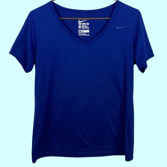 Nike Size Large Blue Short Sleeved Tee Shirt - Picture 1 of 6